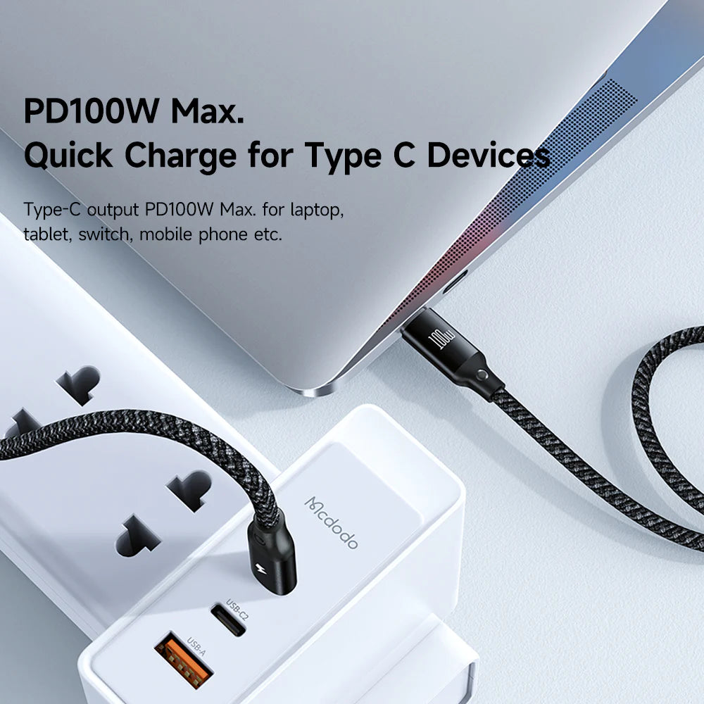 Mcdodo 3 in 1 Wireless Charging Cable - Fast & Easy Charging - Black