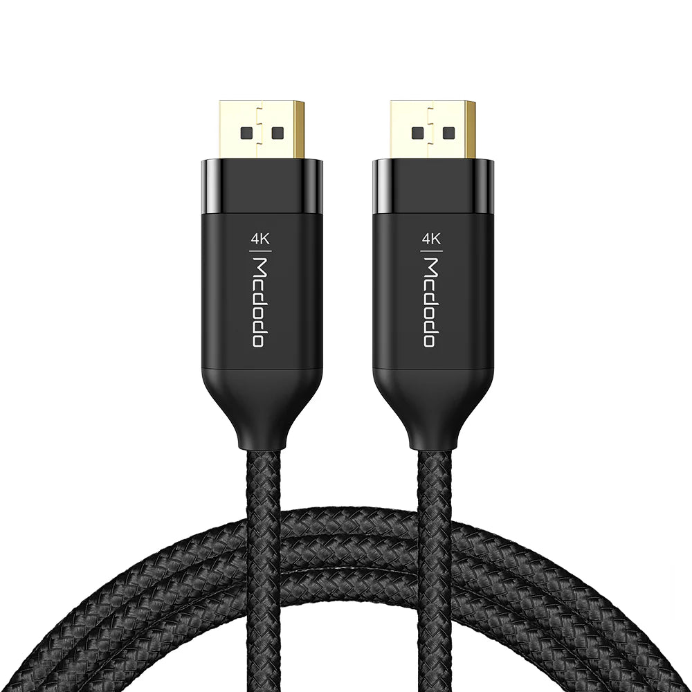 Mcdodo DP to DP Cable 4K HDR High Definition 2m Ultra Clear - Black