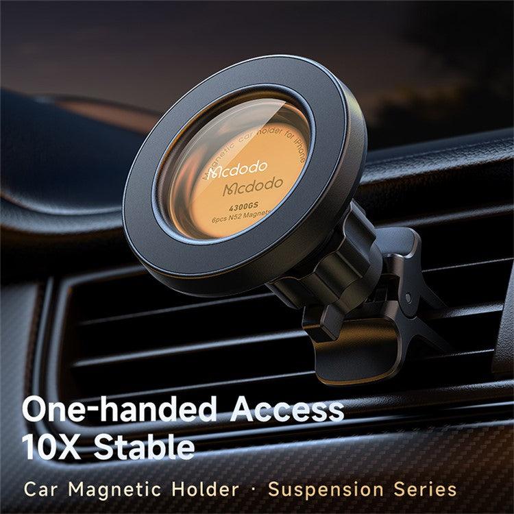 Mcdodo Magnetic Car Mount Secure Hold & 360° Rotation - Black