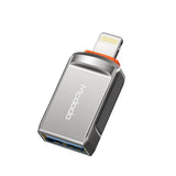 Mcdodo OTG USB A 3.0 to Lightning Adapter Fast Performance - Gray