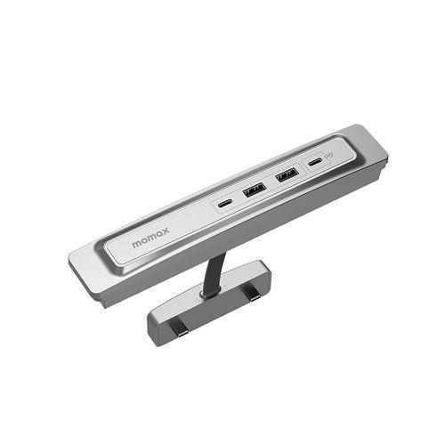 Momax 4 Port USB Extender for Tesla Model 3/Y - Silver