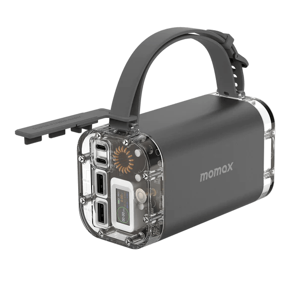 Momax Power Stone Mini 40000mAh Portable Power Station - Space Gray