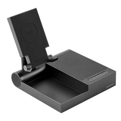 Momax Q.Conference 10W Wireless Conference Speaker & Charger - Black