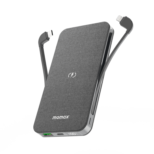 Momax Q.Power TOUCH 2 Wireless Power Bank 10000mAh - Artistic Grey