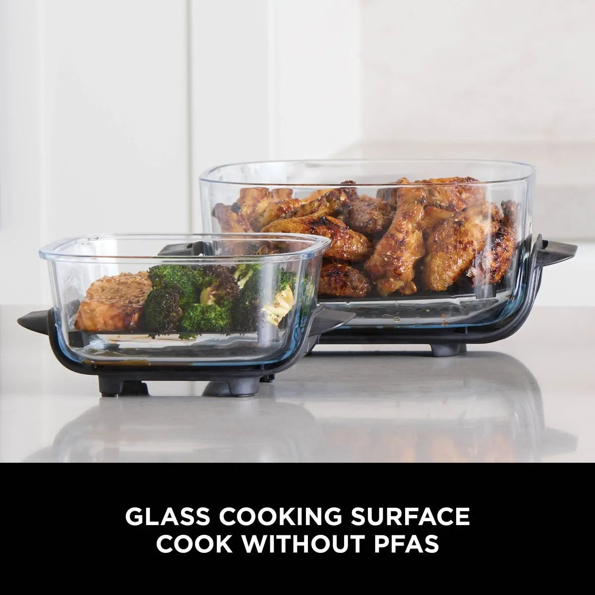 Ninja Crispi FN101MEGY 4-in-1 Portable Air Fryer – Glass Cooking System, 1700W