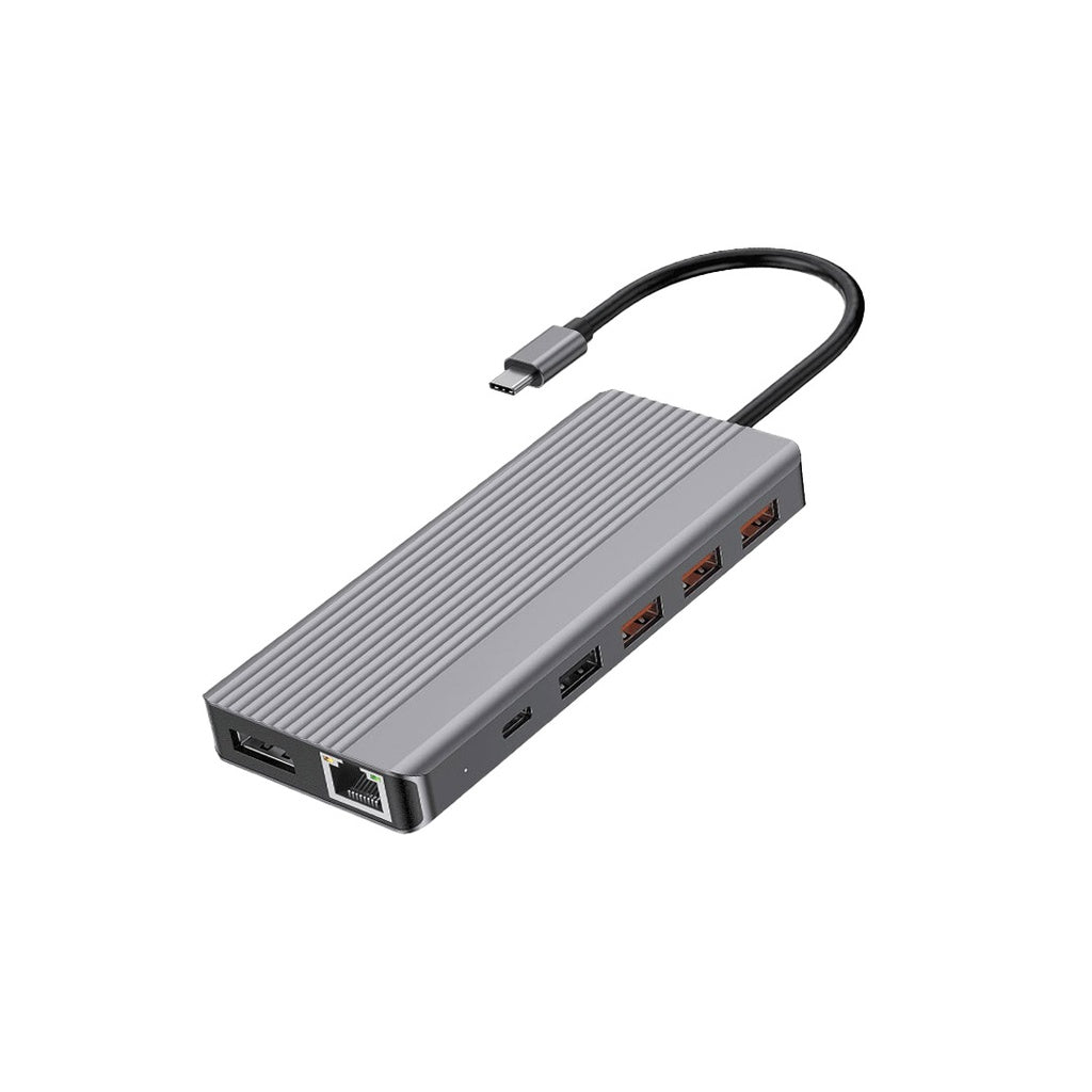 Powerology 13 in 1 USB-C Hub | 4K HDMI, PD 100W, Ethernet, USB