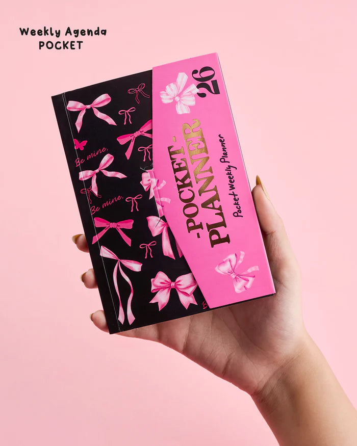 Mofkera Agenda Gift Set 2026 – Pink Bows