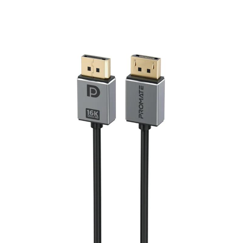 PROMATE DPLink 16K DisplayPort Cable 16K@60Hz 2m - Grey