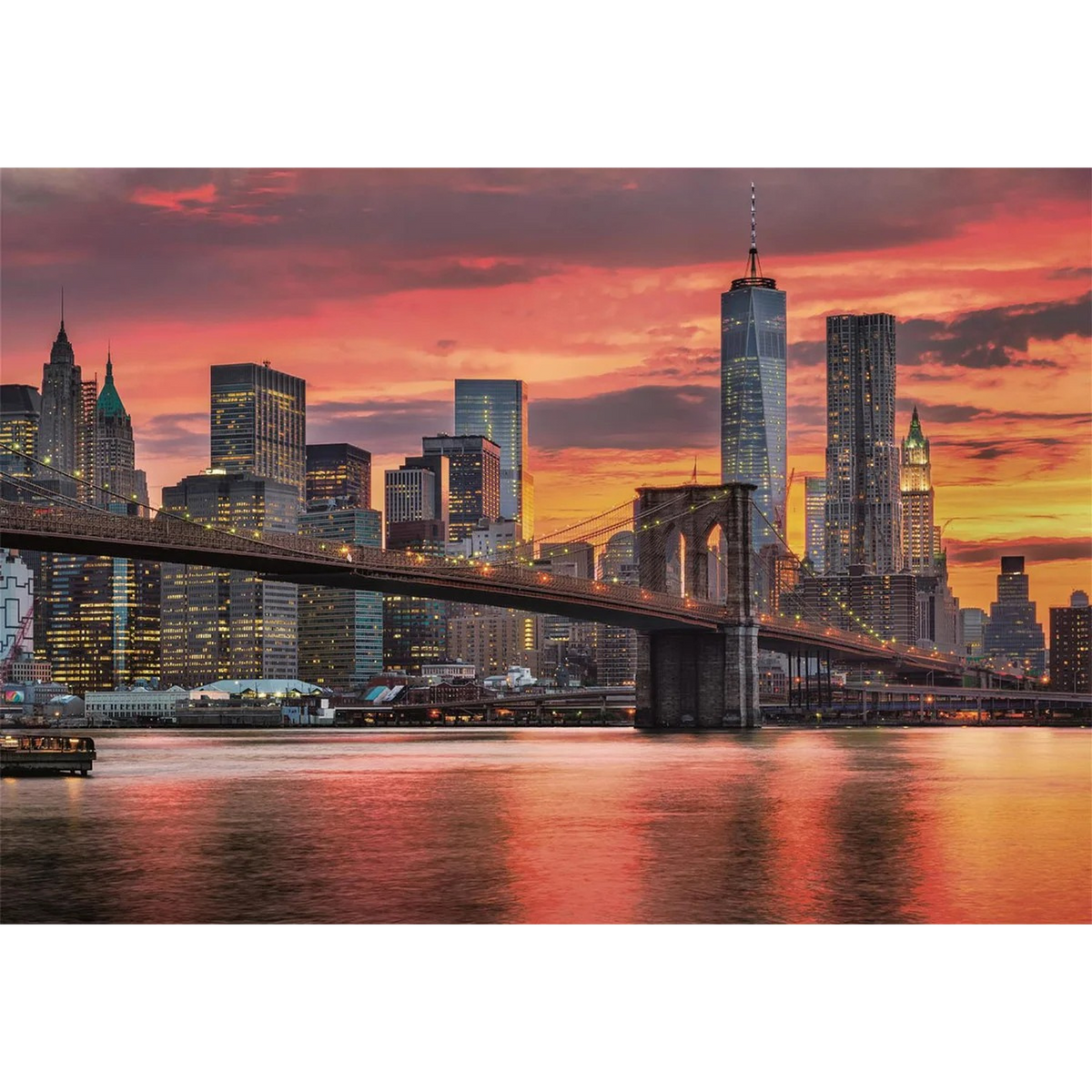 Clementoni East River AT Dusk Jigsaw Puzzle – 1500 Pieces