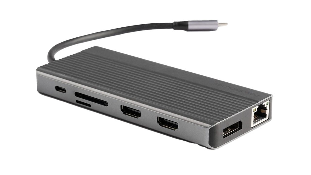 Powerology 13 in 1 USB-C Hub | 4K HDMI, PD 100W, Ethernet, USB