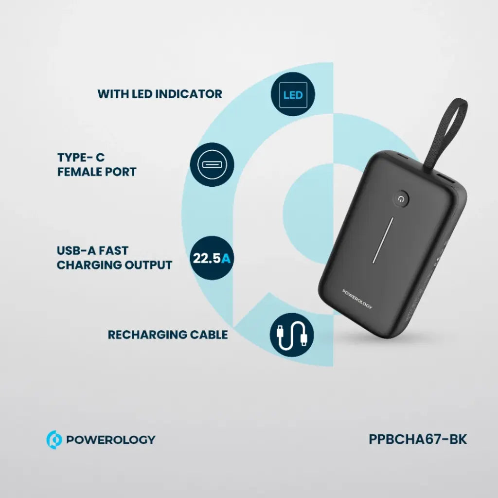 باور بانك باورولوجي 20000 مللي أمبير مع شحن سريع PD30W و QC3.0