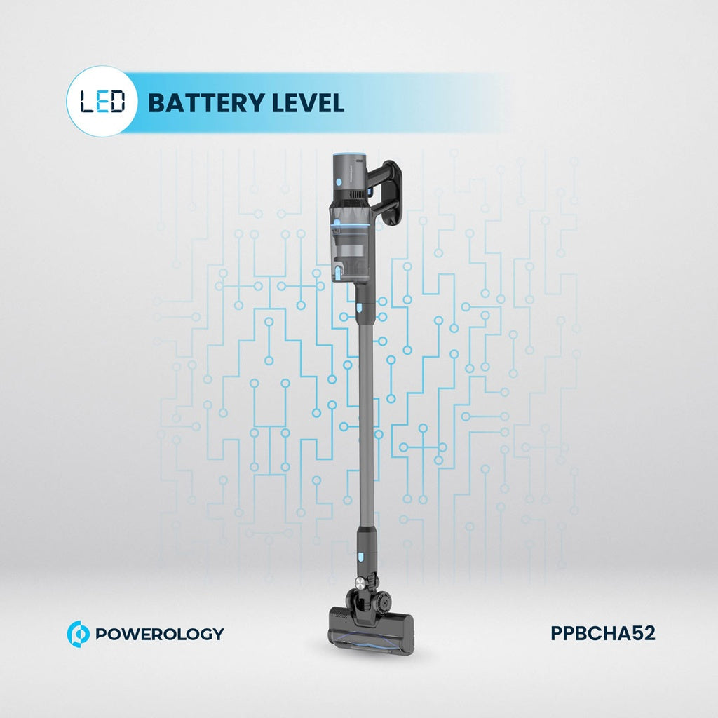 مكنسة باورولوجي اللاسلكية العمودية - أسود