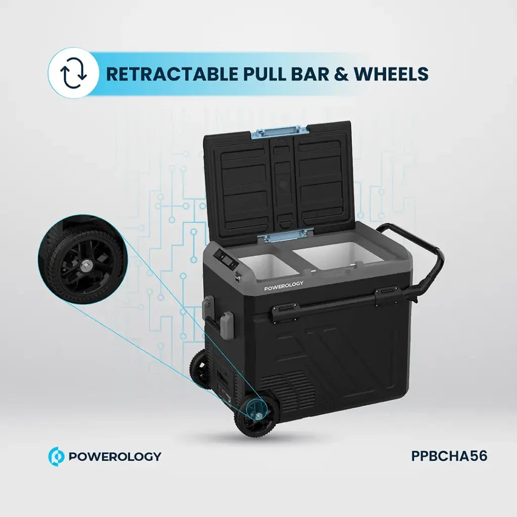 Powerology Dual Compartment Smart Fridge & Freezer 60Lattery