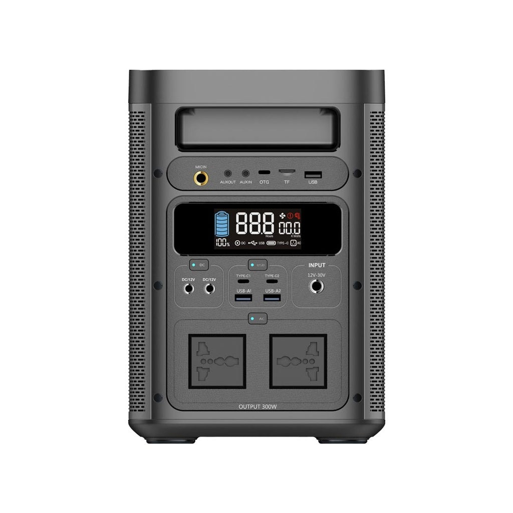 Powerology 90000mAh 300W Portable Generator with Hi-Fi Sound System