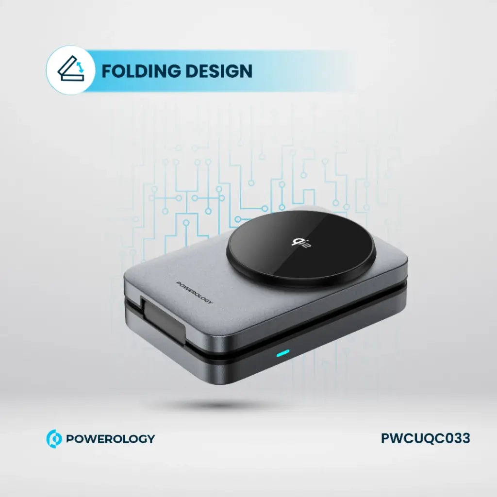 Powerology Qi2 Multi-Device Fast Charging Hub – Black