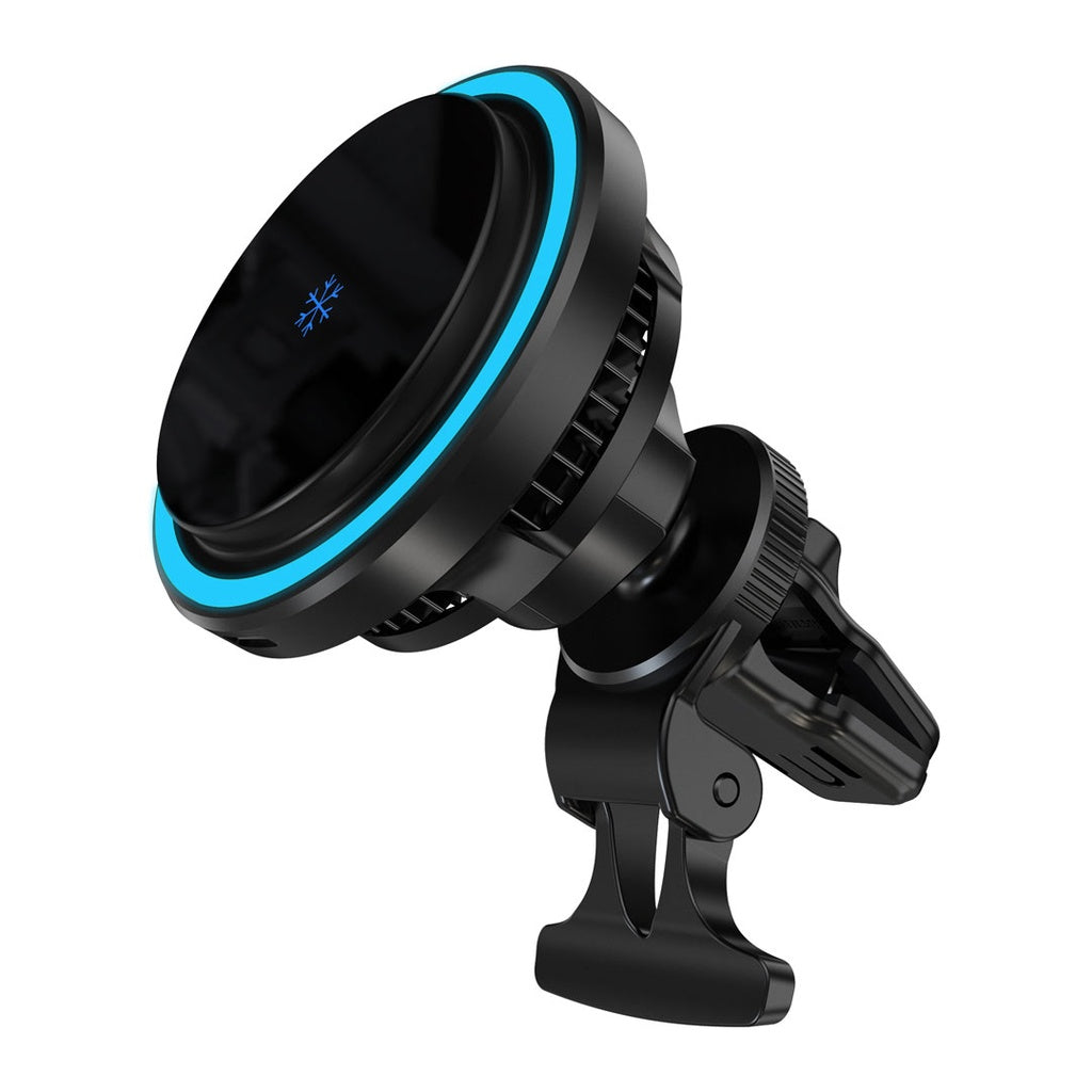 شاحن Powerology Qi2 Standard 15W مغناطيسي متوافق مع iPhone 15 - أسود