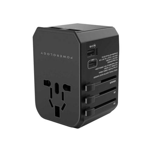 Powerology Universal USB-A Charger | 3-Port Fast Charging