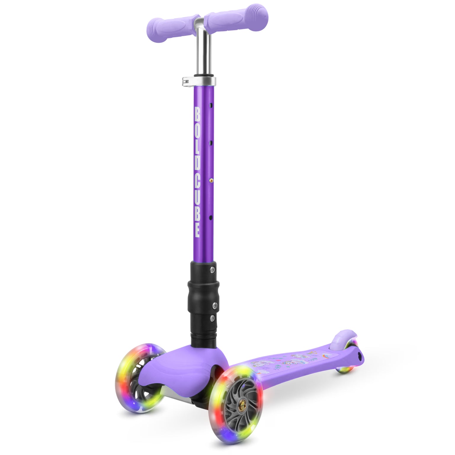 Boldcube – Three Wheel Scooter Teeny | Unicorn Purple | Ages 3-8