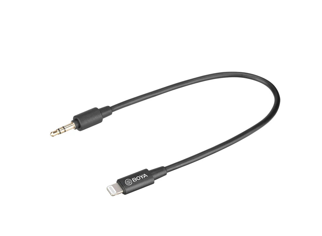 BOYA BY-M2 Lavalier Mic for iPhone – Clip-on Lightning Mic