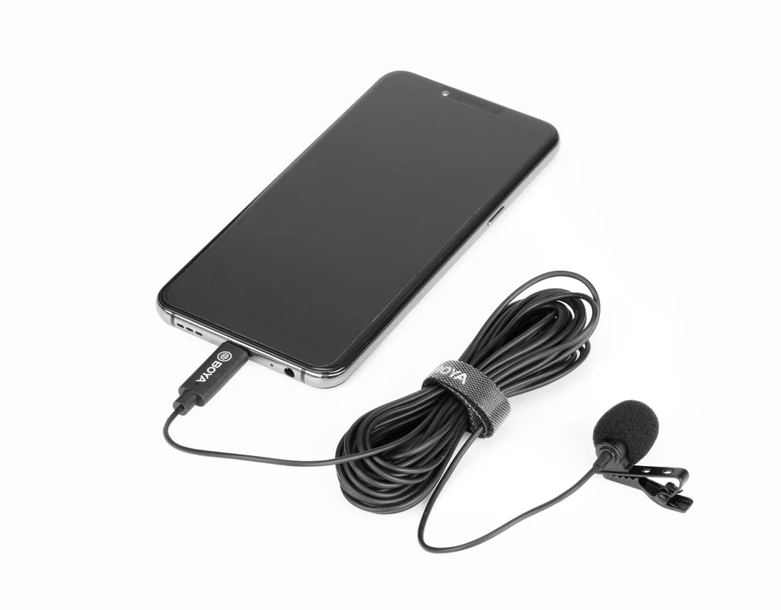 BOYA BY-M3 Digital Lavalier Mic – USB-C Mobile Microphone