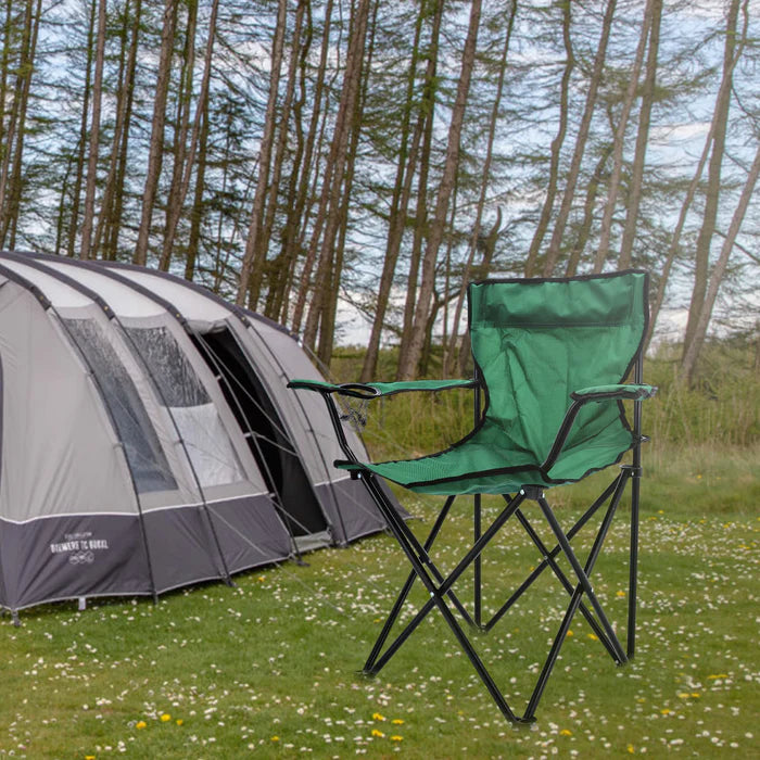 كرسي تخييم قابل للطي من رويالفورد مع حقيبة وممسك كوب