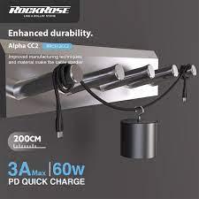 ROCKROSE USB C Alpha CC2 Cable 60W 2m Fast Charging