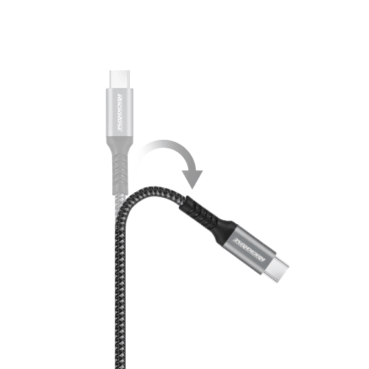 RockRose 3A 60W Max 2M Type C to Type C Cable