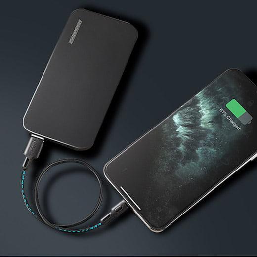 RockRose Beta AL Mini 2.4A Lightning Cable Fast 30cm Charger