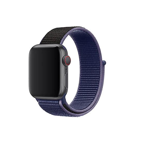 RockRose Nylon Weave Apple Watch Band 42 44mm Stylish & Durable - Blue