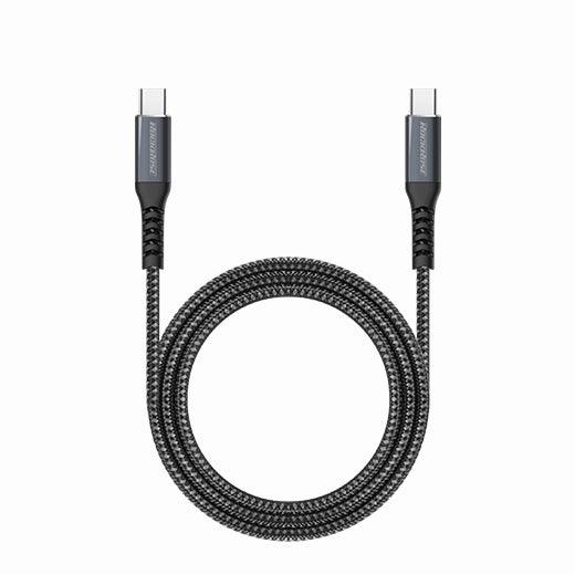 Rockrose 1M Type C to Type C Cable 60W Fast Charging & Durable - Black