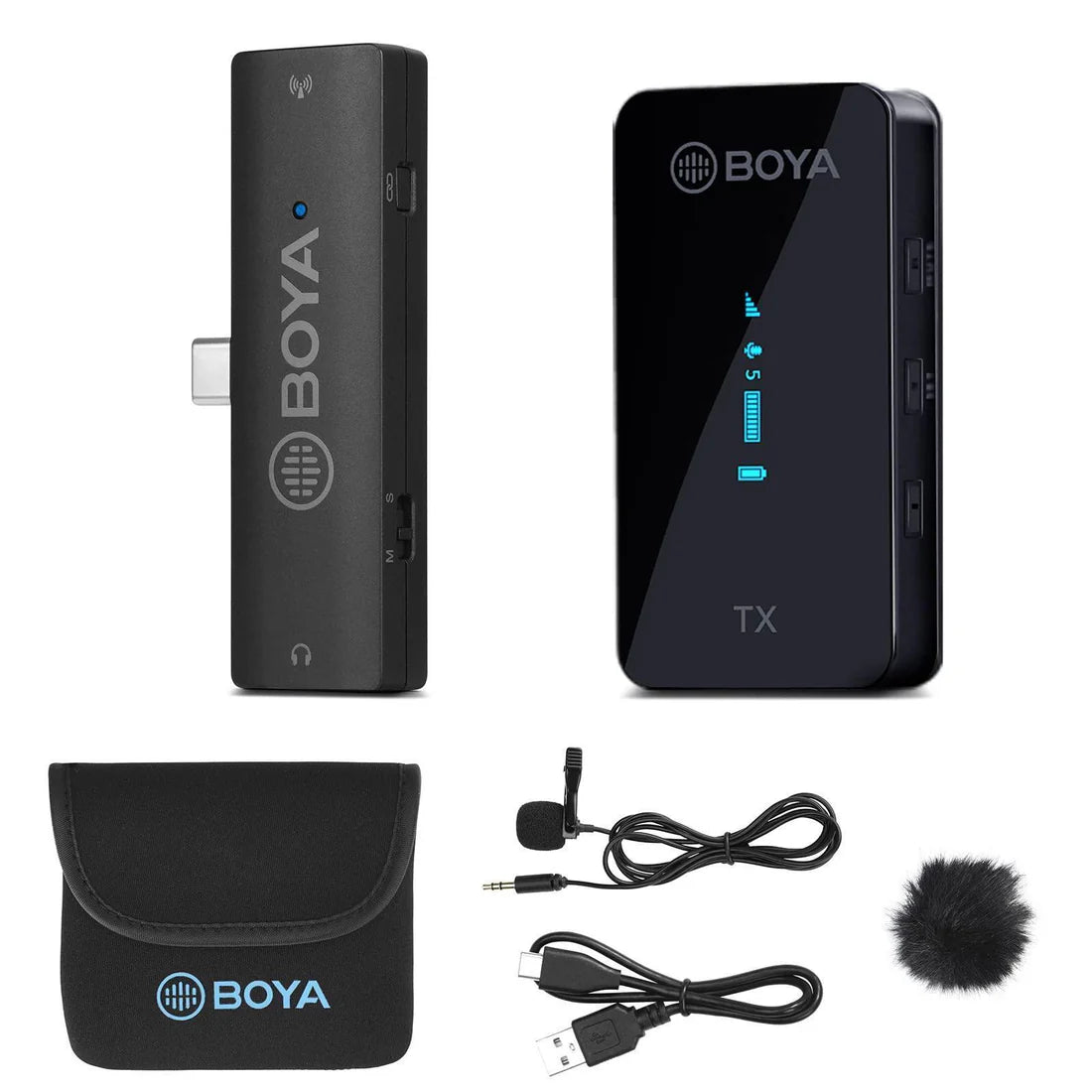 BOYA BY-XM6-S5 Dual Wireless Mic System – Type-C Receiver