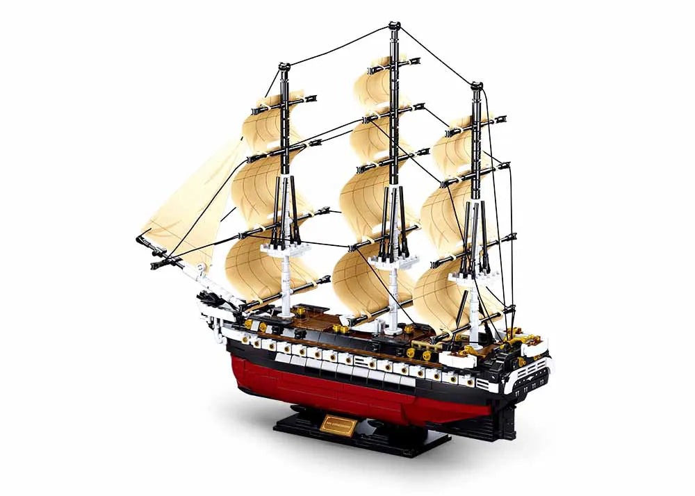 Sluban USS Frigate Building Set M38-B0836 - 1118 Pieces Military Ship Model