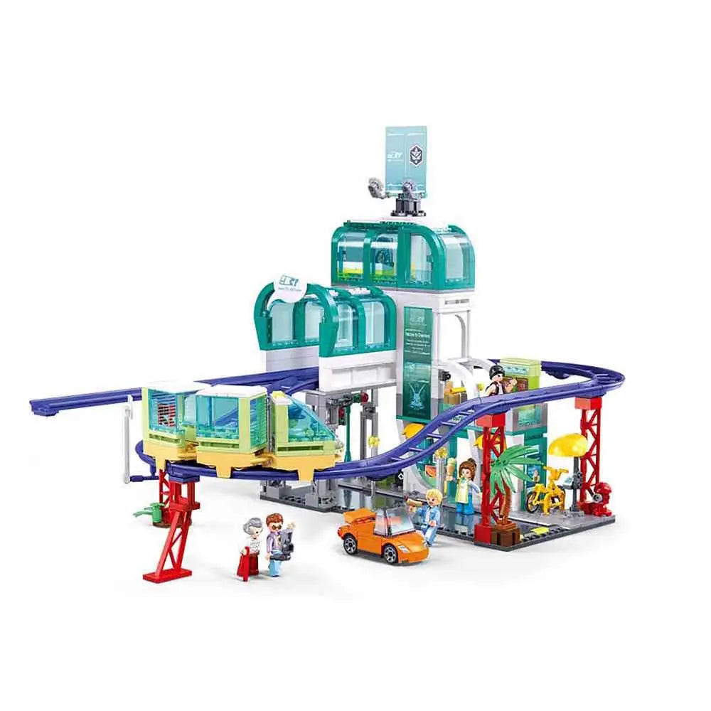 Sluban Metropolis Central Train Station Building Set M38-B1263 | 620 Pieces