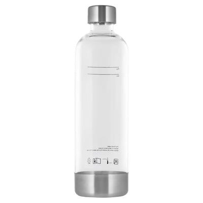 UltraSoda Sparkling Water Bottle 1L – Reusable BPA-Free Bottle with Stainless Steel Lid for UltraSoda Machine