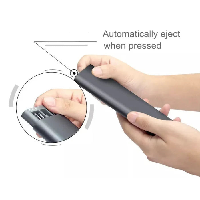 مجموعة مفكات براغي مغناطيسية دقيقة 24 في 1 من JAKEMY مع رؤوس مثقاب للبراغي ذات الثقوب العميقة