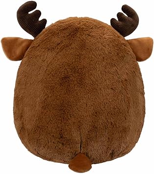 SQUISHMALLOWS MEDIUM PLUSH 12 INCH FUZZAMALLOW MAURICE MOOSE - Brown