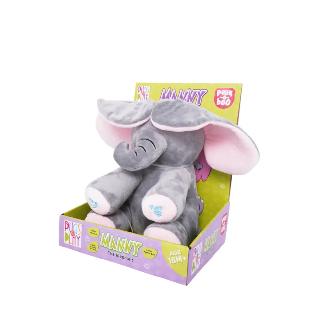 Pugs At Play Peek A Boo Manny 10 - Inches