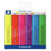 Staedtler Textsurfer Classic Highlighters – Assorted Rainbow 6-Pack | Smudge-Free Chisel Nib