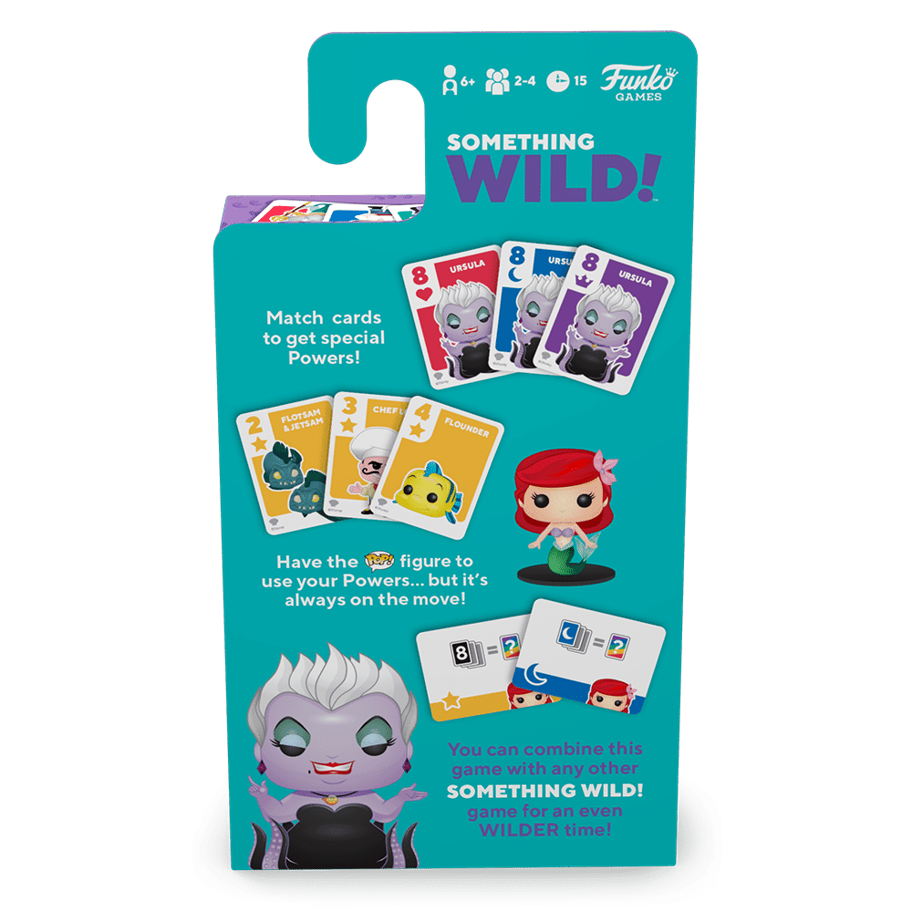 من فانكو Funko Signature Games: Something Wild Card Game- The Little Mermaid أوراق لعب مع مجسمات مصغرة لشخصيات كرتونية