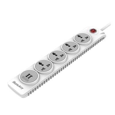هنكي، 4 مقابس، منفذي USB، سلك بطول 3 متر، معتمد من هيئة الإمارات للمواصفات والمقاييس (ESMA)