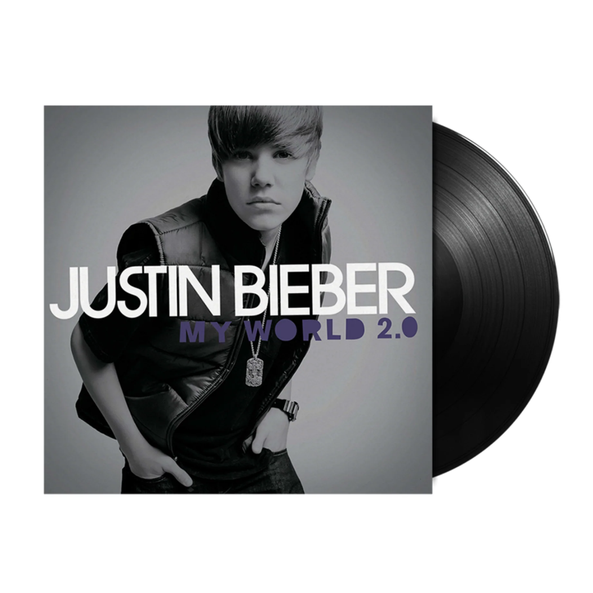 Justin Bieber - My World 2.0 Vinyl Record vinyl record cover