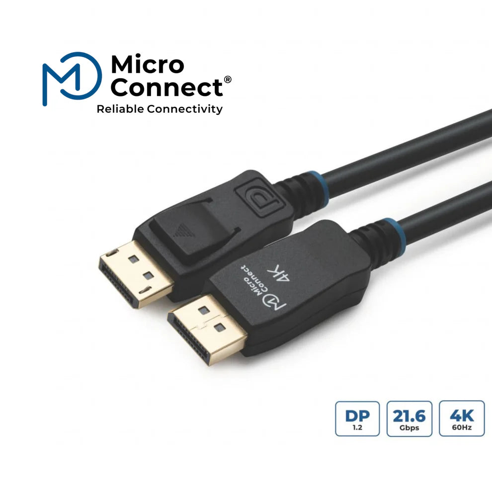 MicroConnect 4K DisplayPort 1.2 Cable 2m - MCTCBLDP-MMG-200