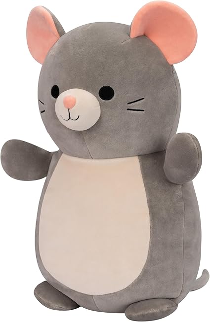 Squishmallow Large Plush 14” HugMees Misty Mouse - Grey