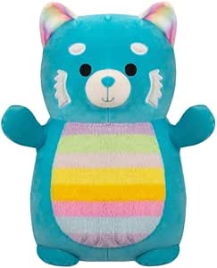 Squishmallow Large Plush 14” HugMees Vanessa Teal Red Panda