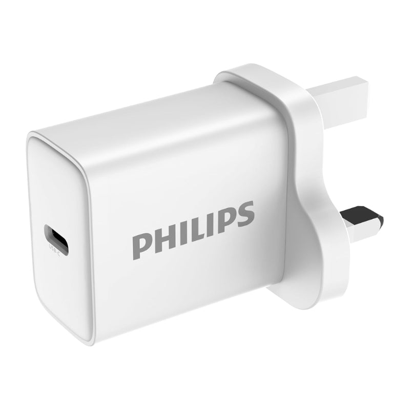 Philips Wall Charger 20W DLP2629CW USB-C Fast Charging White