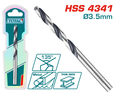 TOTAL 4341 HSS Drill Bit - 3.5mm (TAC1200354)