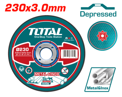 TOTAL 230mm Metal Cutting Disc 3.0mm – TAC2212301HA