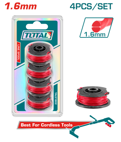 TOTAL 4PCs Line Spool Set 1.6mm (TALS1602)
