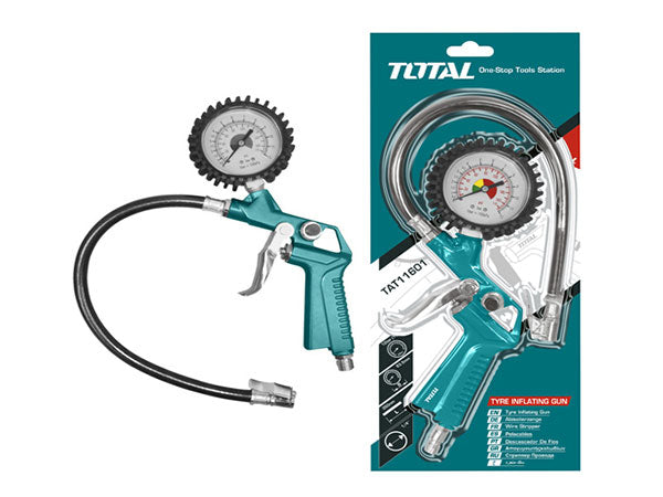 فرد نفخ وعيار إطارات الهواء من توتال (TAT11601) – دقة وضغط عالي