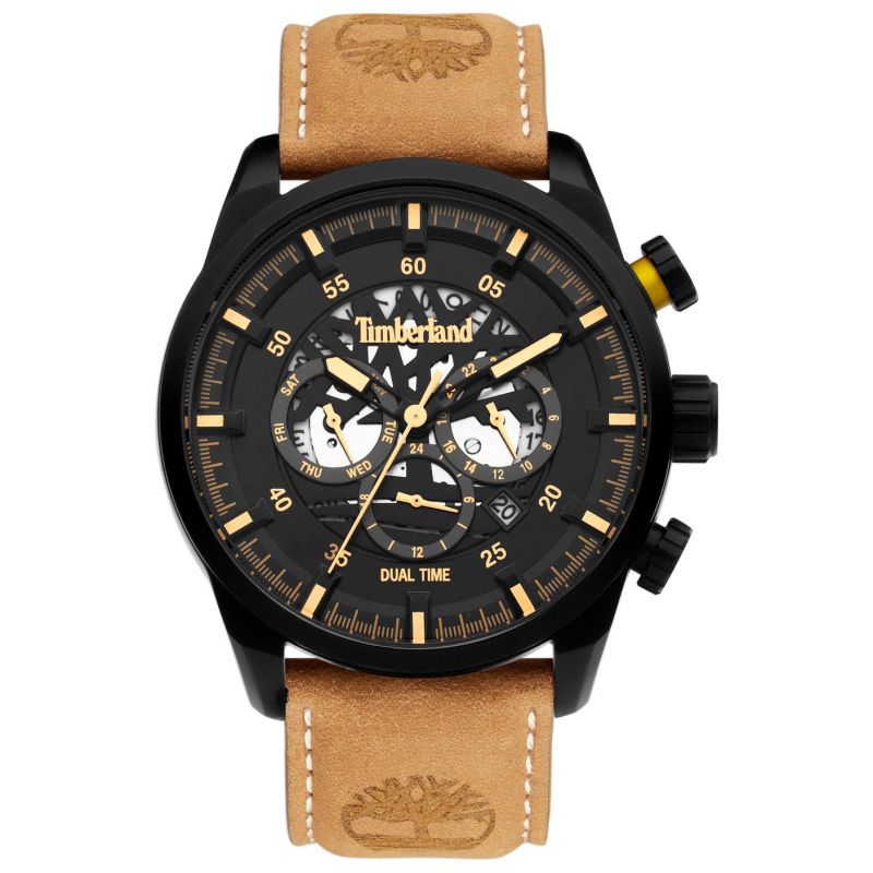 Timberland TDWGF2100602 Men’s Watch – Leather, 44mm